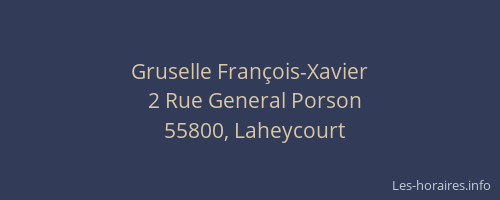 Gruselle Fran&ccedil;ois-Xavier