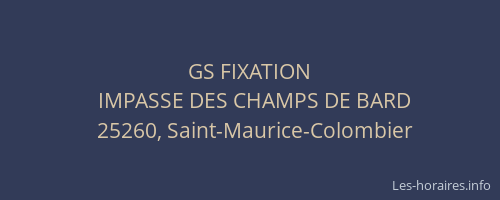 GS FIXATION