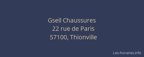 Gsell Chaussures