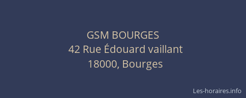 GSM BOURGES