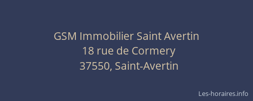 GSM Immobilier Saint Avertin