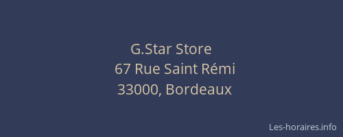 G.Star Store