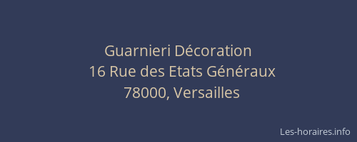 Guarnieri Décoration