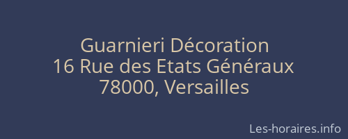 Guarnieri Décoration