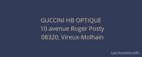 GUCCINI HB OPTIQUE