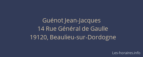Gu&eacute;not Jean-Jacques