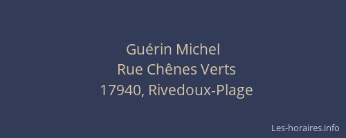 Gu&eacute;rin Michel