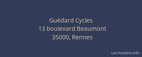 Guédard Cycles
