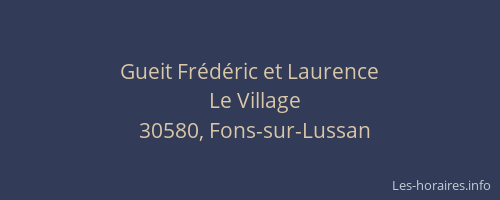 Gueit Fr&eacute;d&eacute;ric et Laurence