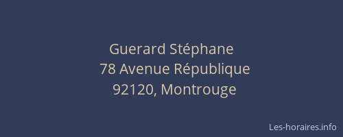 Guerard Stéphane