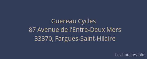 Guereau Cycles