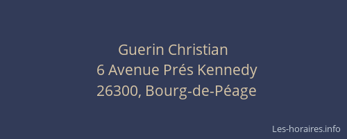 Guerin Christian