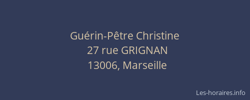 Guérin-Pêtre Christine