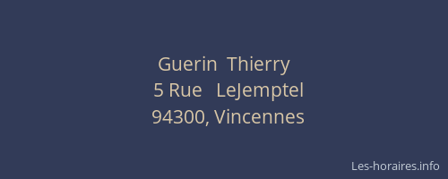 Guerin  Thierry
