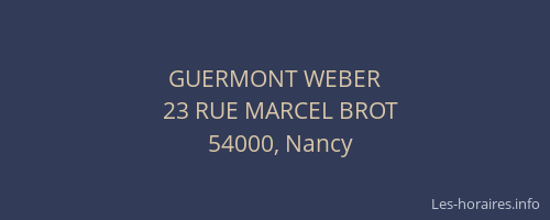 GUERMONT WEBER