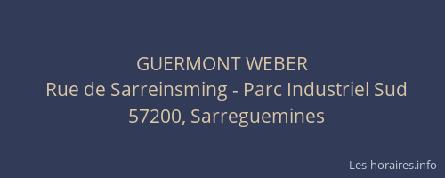 GUERMONT WEBER
