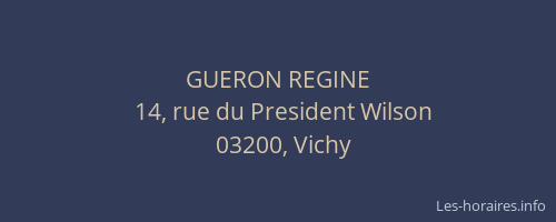 GUERON REGINE