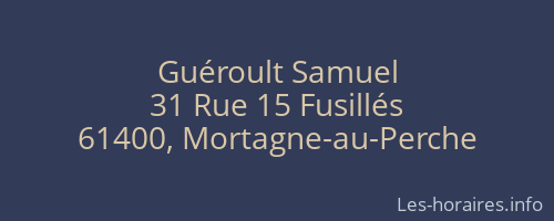 Guéroult Samuel