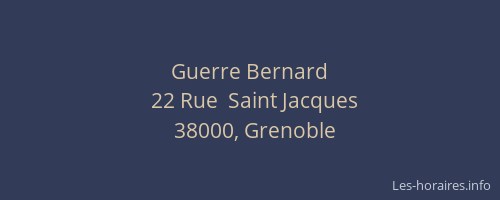 Guerre Bernard