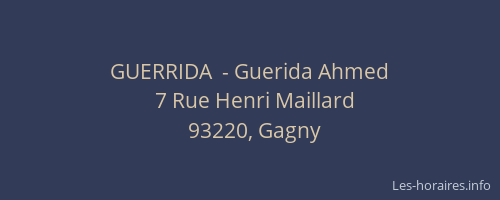 GUERRIDA  - Guerida Ahmed