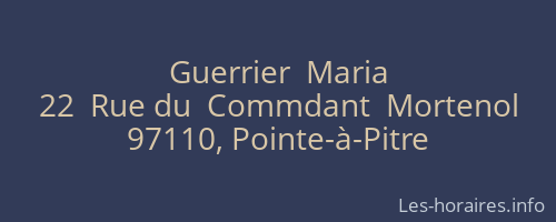 Guerrier  Maria