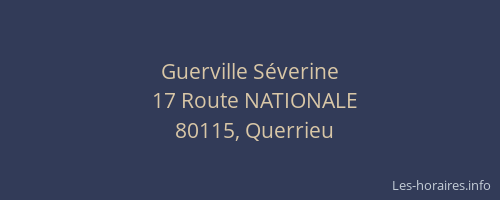 Guerville S&eacute;verine