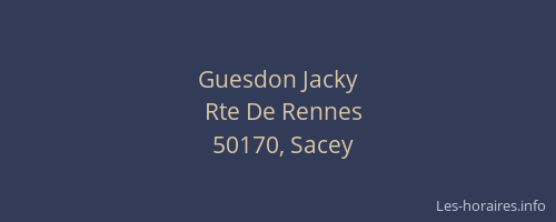 Guesdon Jacky