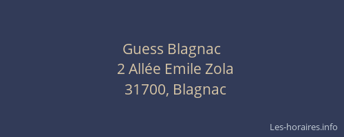 Guess Blagnac