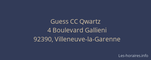 Guess CC Qwartz