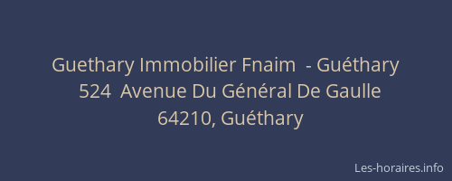 Guethary Immobilier Fnaim  - Guéthary