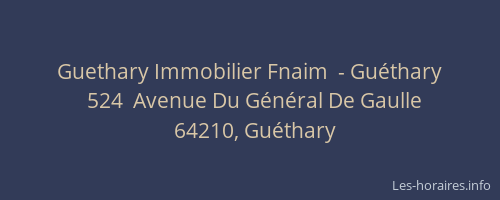 Guethary Immobilier Fnaim  - Gu&eacute;thary