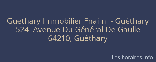 Guethary Immobilier Fnaim  - Guéthary