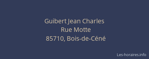 Guibert Jean Charles