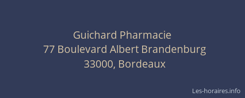 Guichard Pharmacie