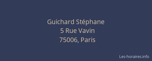 Guichard Stéphane