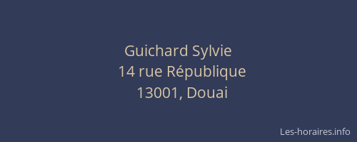 Guichard Sylvie