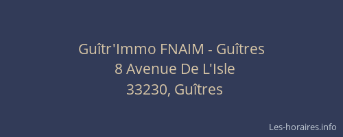 Gu&icirc;tr'Immo FNAIM - Gu&icirc;tres