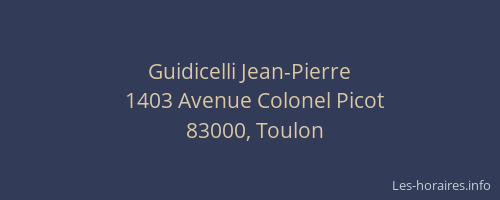 Guidicelli Jean-Pierre