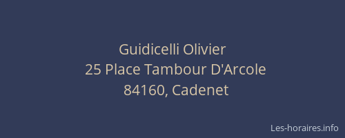 Guidicelli Olivier