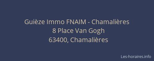 Gui&egrave;ze Immo FNAIM - Chamali&egrave;res