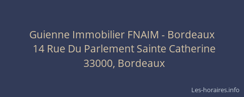 Guienne Immobilier FNAIM - Bordeaux