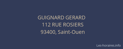 GUIGNARD GERARD