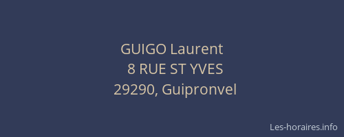 GUIGO Laurent