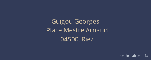 Guigou Georges