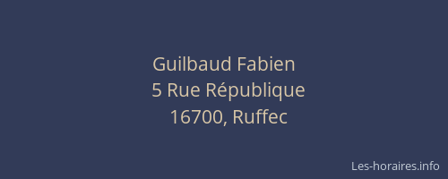 Guilbaud Fabien