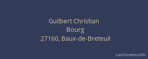 Guilbert Christian