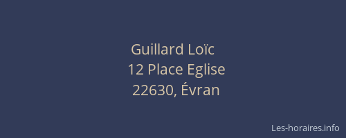 Guillard Loïc