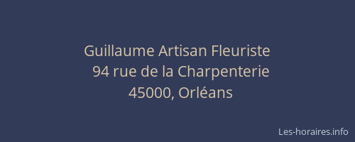 Guillaume Artisan Fleuriste