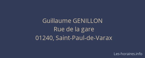 Guillaume GENILLON