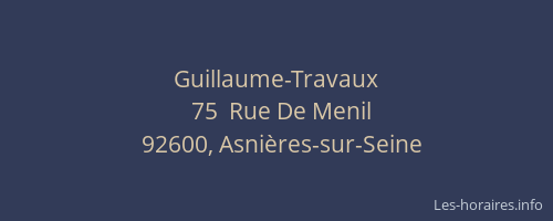 Guillaume-Travaux